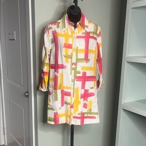 Donald Davies Vintage Linen Shirt Dress. Preloved